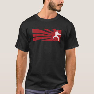 karatevechter voor mannen martial karate retro voo t-shirt