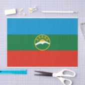Karatsjaj-Tsjerkessische vlag Tissuepapier (Craft)