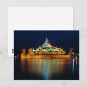 Karaweik Palace, Yangon, Birma, Myanmar Briefkaart (Voorkant / Achterkant)