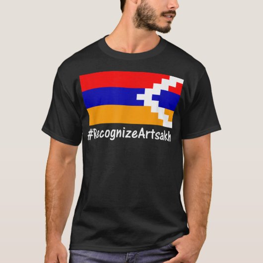 Karbakh Armenia Artsakh Flag #Recognize T-shirt (Voorkant)