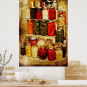 Karbonadebroodjes voor thuisconserven poster (Keuken)