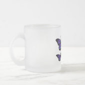 Karbondige vlindervlinder matglas koffiemok (Links)