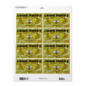 Karbonnen voor "Comb Honey"-producten Etiket (Full Sheet)