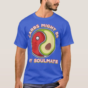 Karbs soulmate food lover yinyang cartoon humor sn t-shirt