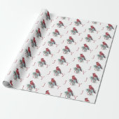 Kardinaal aangepaste kerst verpakkings papier (Uitgerold)