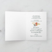 Kardinaal Aardbeien Kerstkrans Nieuw Adres Feestdagen Kaart (Binnen)