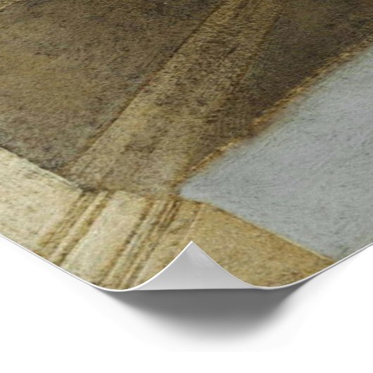 Kardinaal aartsbisschop Zat op zijn helling Poster (Hoek)