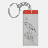 Kardinaal acryl Sleutelhanger (Voorkant Links)