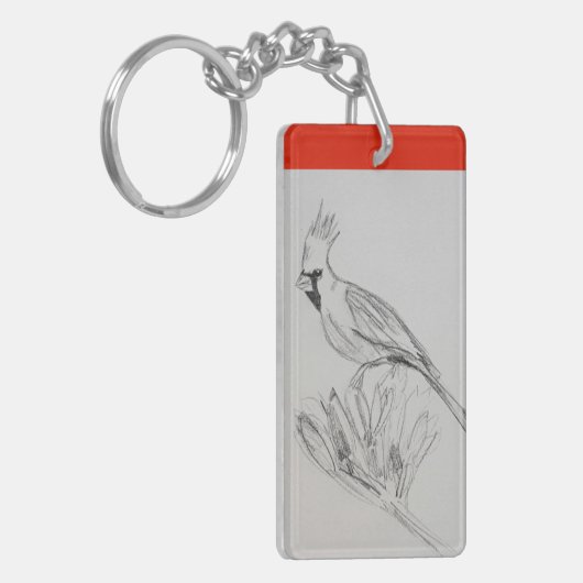 Kardinaal acryl Sleutelhanger (Voorkant Links)