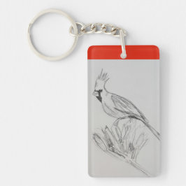 Kardinaal acryl Sleutelhanger