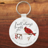 Kardinaal altijd met je marmer sleutelhanger (Voorkant)