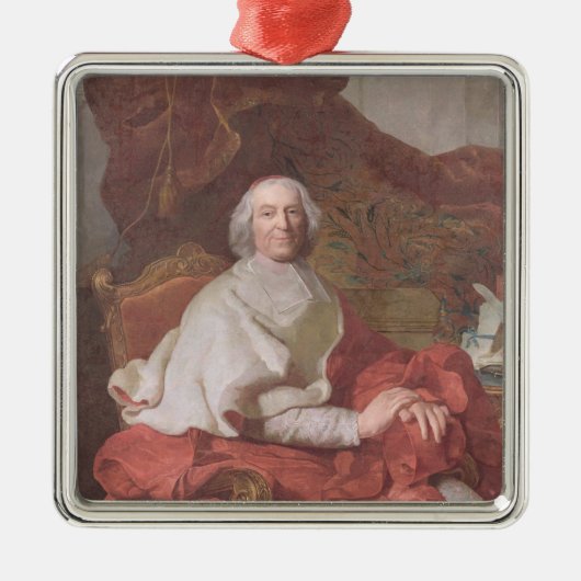 Kardinaal Andre Hercule de Fleury Metalen Ornament (Voorkant)