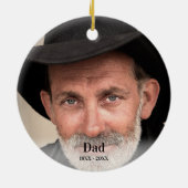 Kardinaal Angels Herdenking Persoonlijke Fotokanke Keramisch Ornament (Achterkant)