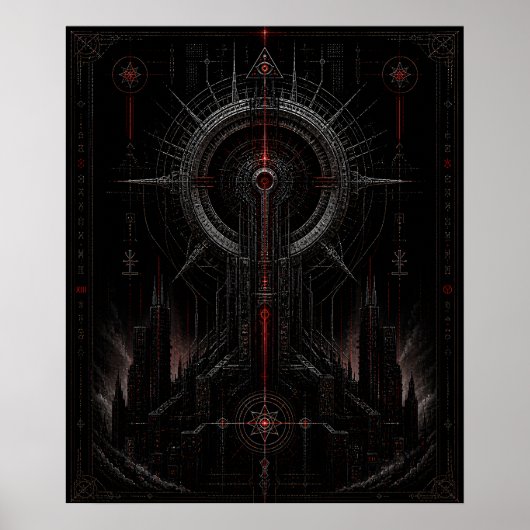Kardinaal baken poster (Voorkant)