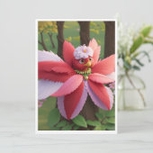 Kardinaal Bee Kerstmis Feestdagenkaart (Staand voorkant)