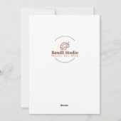 Kardinaal Bee Kerstmis Feestdagenkaart (Achterkant)