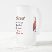 Kardinaal Beer Frosted Mok (Voorkant rechts)