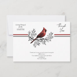 Kardinaal begrafenis viering van het leven bedankkaart