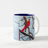 Kardinaal bekertje tweekleurige koffiemok (Voorkant rechts)
