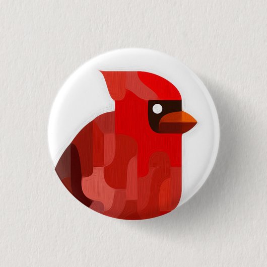 Kardinaal Bird Button (Voorkant)