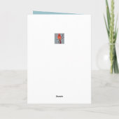 Kardinaal Bird in de sneeuw Kaart (Achterkant)