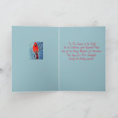 Kardinaal Bird in de sneeuw Kaart (Binnen)