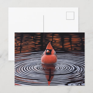 Kardinaal Bird neemt een bad Briefkaart