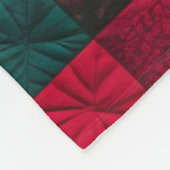 Kardinaal Bird Quilt, fleece deken – Levendig rood (Hoek)