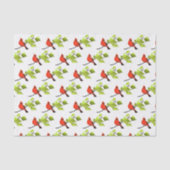 Kardinaal Bird Red Tissuepapier (Voorkant)