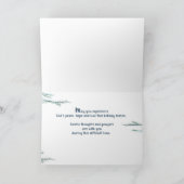 Kardinaal-Bird Religious Support in Moeilijke tijd Feestdagen Kaart (Binnen)