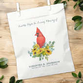 Kardinaal Bird Seed Packet Memorial Gift Begrafeni Bedankzakje