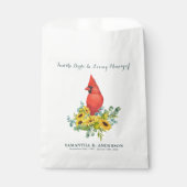 Kardinaal Bird Seed Packet Memorial Gift Begrafeni Bedankzakje (Voorkant)