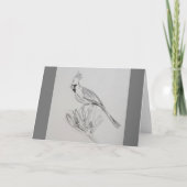 Kardinaal Blank Gevouwen Wenskaart Kaart (Voorkant)
