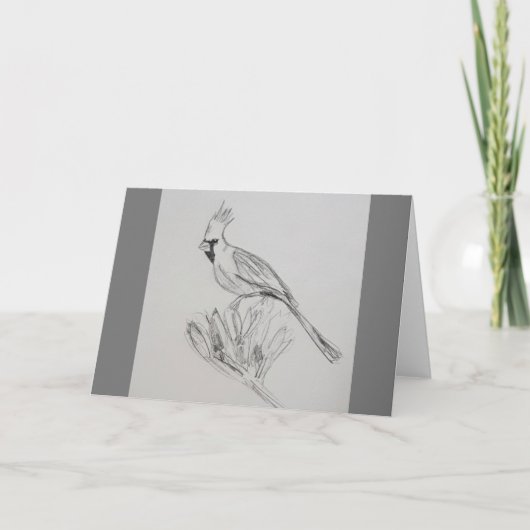 Kardinaal Blank Gevouwen Wenskaart Kaart (Voorkant)