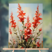 Kardinaal Bloem - Impasto Bloemen Acryl Bord (Neutraal)