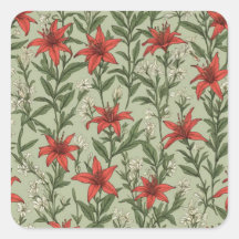 Kardinaal bloemen en bladeren patroon
