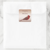 Kardinaal Boekplaat Sticker (Tas)