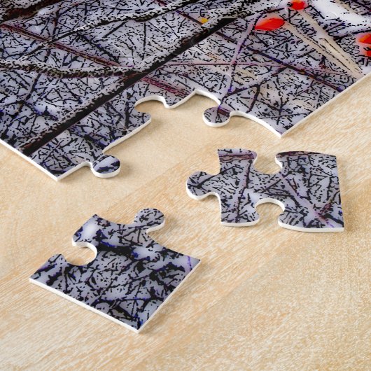 Kardinaal bos Puzzle Legpuzzel (Zijkant)