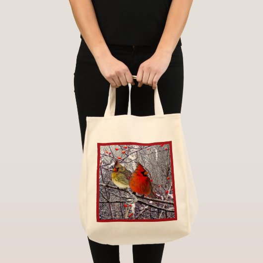 Kardinaal bos tote bag (Voorkant (product))