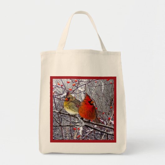 Kardinaal bos tote bag (Voorkant)