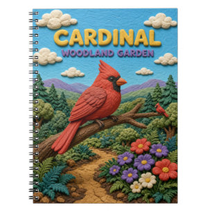 Kardinaal, Bos Tuin Klei Kunst Notitieboek