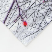 Kardinaal bosgebied fleece deken (Hoek)