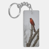 kardinaal boven de boom. sleutelhanger (Voorkant Links)