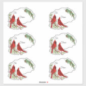 Kardinaal cadeaukaartjes sticker (Vel)
