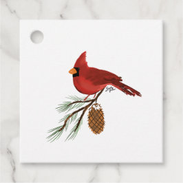 Kardinaal Cadeautags - Vierkant Bedankjes Labels