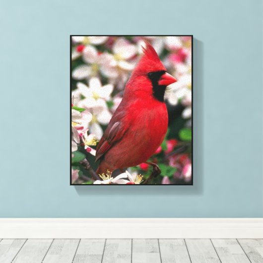 Kardinaal Canvas Afdruk (Insitu (Houten vloer))