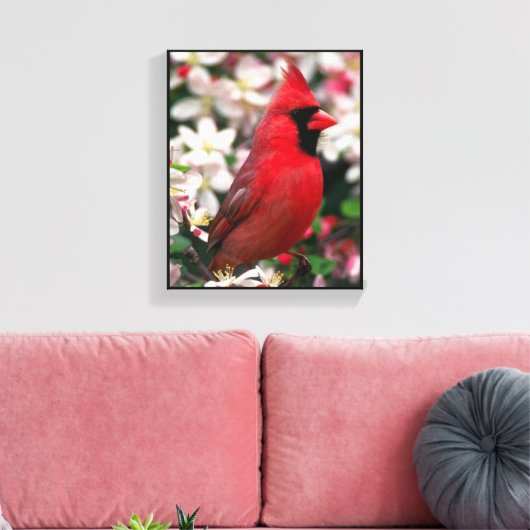 Kardinaal Canvas Afdruk (Insitu (Woonkamer))