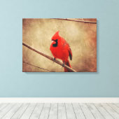 Kardinaal Canvas Afdruk (Insitu (Houten vloer))