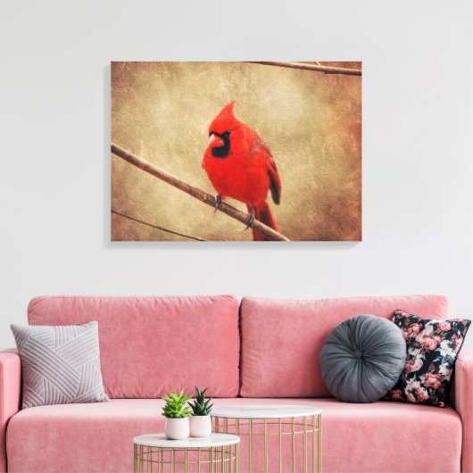 Kardinaal Canvas Afdruk (Insitu (Woonkamer))