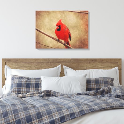 Kardinaal Canvas Afdruk (Insitu (Slaapkamer))